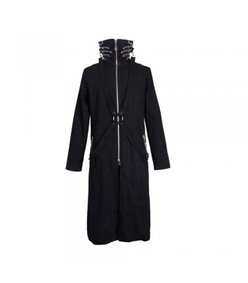 Mens Gothic Coat Stand Collar Punk Rock Coat Windbreaker (2025)